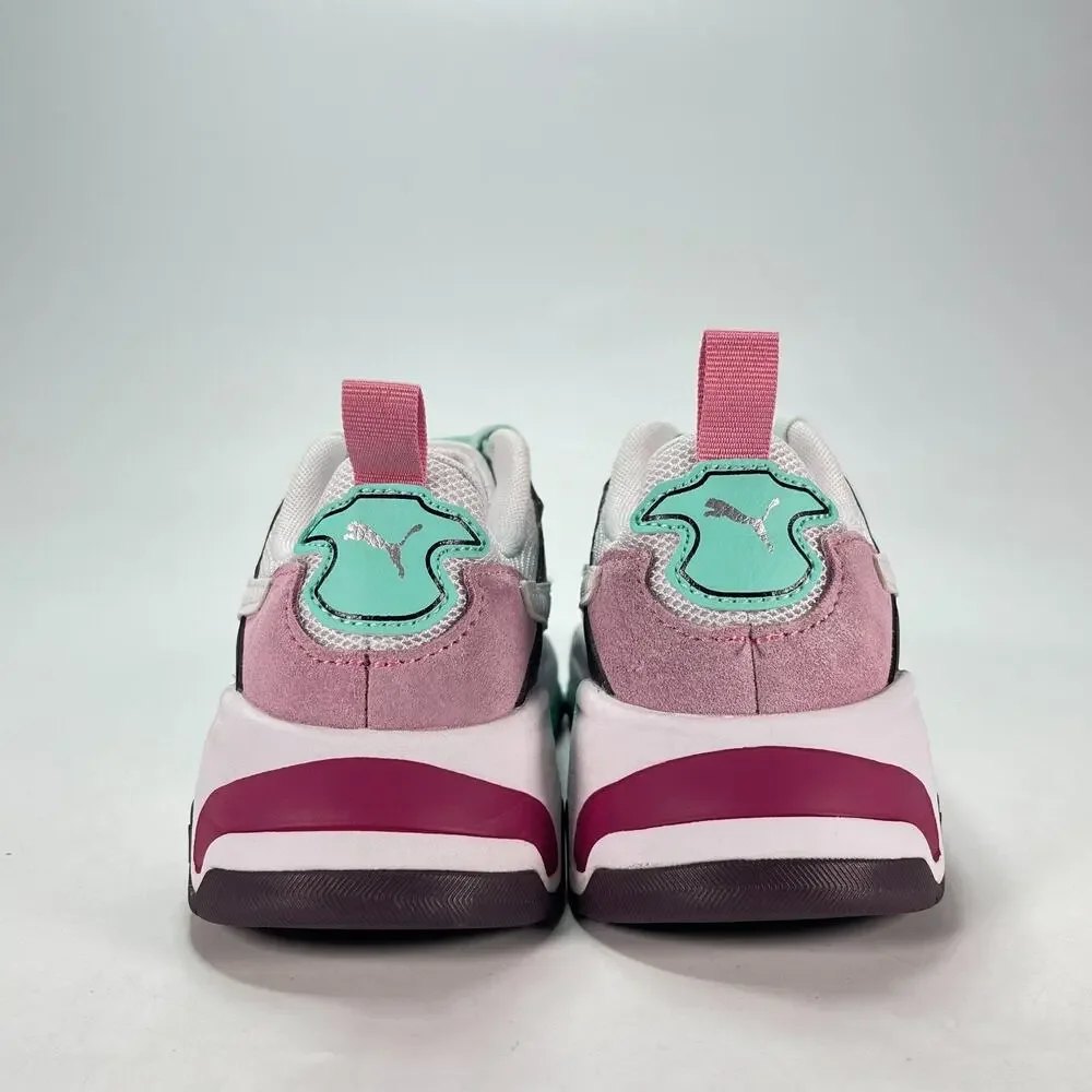 PUMA Trinity White Mint Mauve Chunky Lifestyle Sneakers 390838-16 Youth Size 4